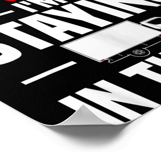 I'm Staying In Tha Van Funny Phasmophobia Women's  ポスター (角)