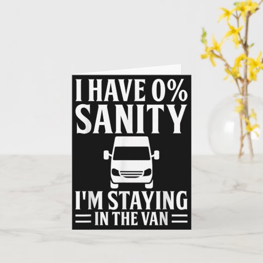 I'm Staying In Tha Van Phasmophobia Funny Drivers カード (黄色い花)