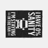 I'm Staying In Tha Van Phasmophobia Funny Drivers  フリースブランケット (正面(横))