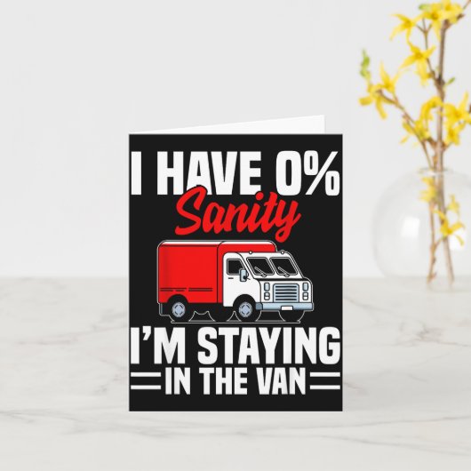 I'm Staying In Tha Van Phasmophobia Funny Gamer Me カード (黄色い花)