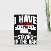 I'm Staying In Tha Van Phasmophobia Funny Gamer Me カード (正面)