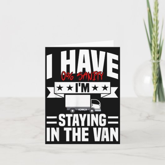 I'm Staying In Tha Van Phasmophobia Funny Gamer Me カード (正面)