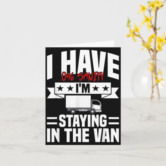 I'm Staying In Tha Van Phasmophobia Funny Gamer Me カード (黄色い花)