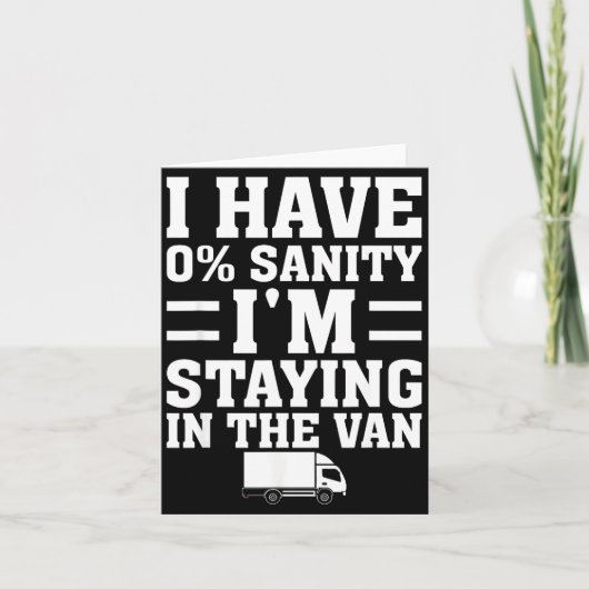 I'm Staying In Tha Van Phasmophobia Funny Gamer Me カード (正面)