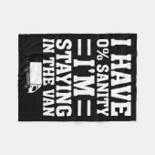 I'm Staying In Tha Van Phasmophobia Funny Gamer Me フリースブランケット (正面(横))