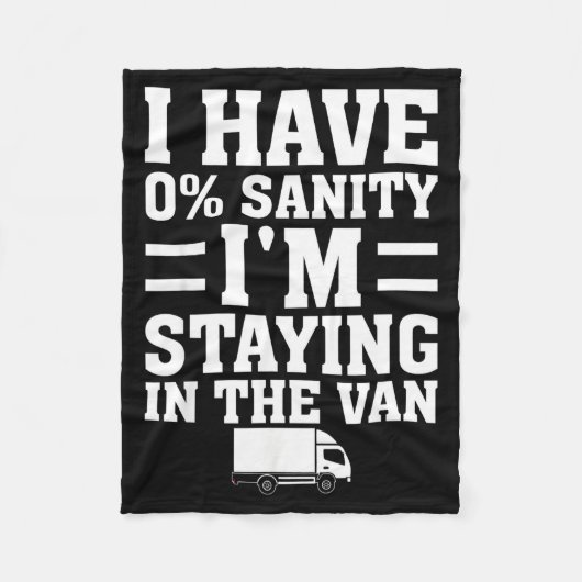 I'm Staying In Tha Van Phasmophobia Funny Gamer Me フリースブランケット (正面)