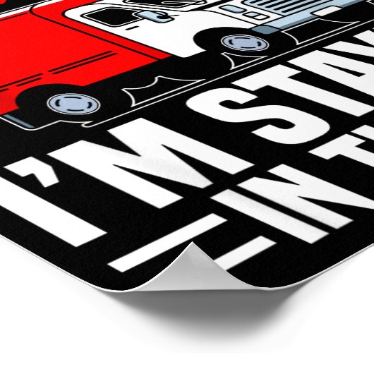 I'm Staying In Tha Van Phasmophobia Funny Gamer Me ポスター (角)