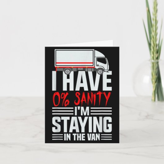 I'm Staying In Tha Van Phasmophobia Funny Gamer Wo カード (正面)