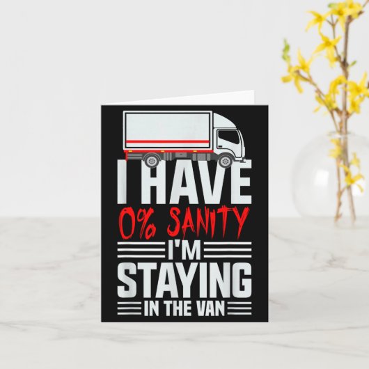 I'm Staying In Tha Van Phasmophobia Funny Gamer Wo カード (黄色い花)