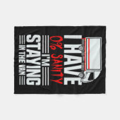 I'm Staying In Tha Van Phasmophobia Funny Gamer Wo フリースブランケット (正面(横))