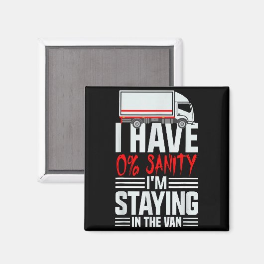 I'm Staying In Tha Van Phasmophobia Funny Gamer Wo マグネット (正面/裏面)