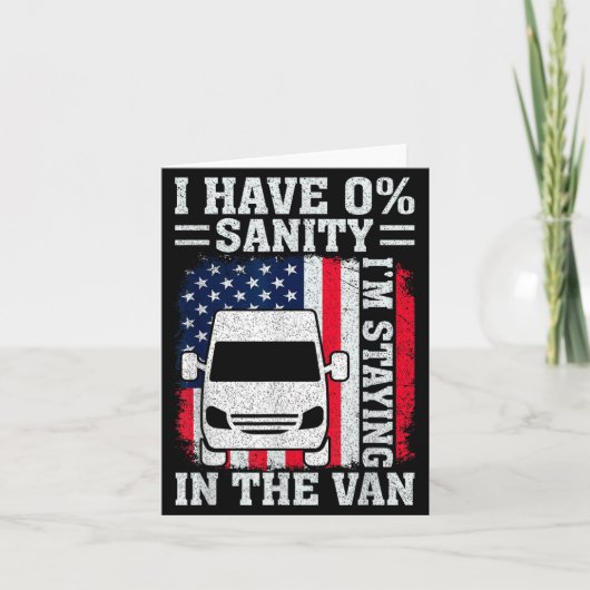 I'm Staying In Tha Van Phasmophobia Funny Man Wome カード (正面)