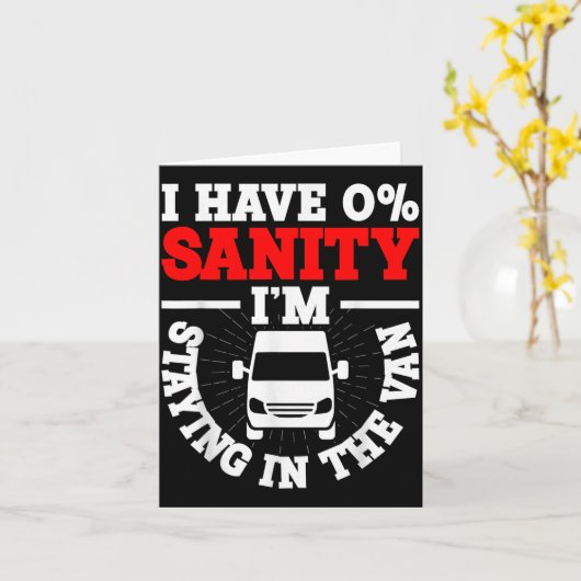 I'm Staying In Tha Van Phasmophobia Funny Man Wome カード (黄色い花)