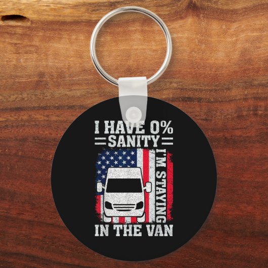 I'm Staying In Tha Van Phasmophobia Funny Man Wome キーホルダー (正面)