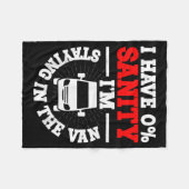 I'm Staying In Tha Van Phasmophobia Funny Man Wome フリースブランケット (正面(横))