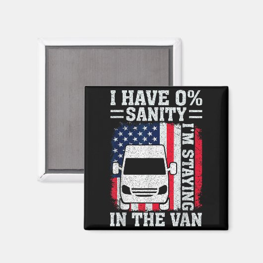 I'm Staying In Tha Van Phasmophobia Funny Man Wome マグネット (正面/裏面)