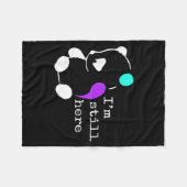 I'm Still Here - Semicolon Gift Suicide Prevention フリースブランケット (正面(横))