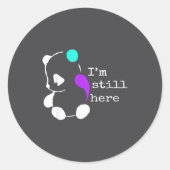 I'm Still Here - Semicolon Gift Suicide Prevention ラウンドシール (正面)