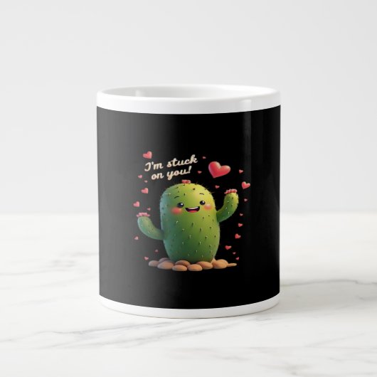 Im Stuck On You Classic Romantic Style  ジャンボコーヒーマグカップ (正面)