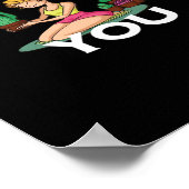 Im Stuck On You Funny Cactus Gardening Playful Des ポスター (角)