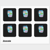 Im Stuck On You Sticker Minimal Love Design  スクエアシール (シート)