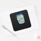 Im Stuck On You Sticker Minimal Love Design  スクエアシール (封筒)
