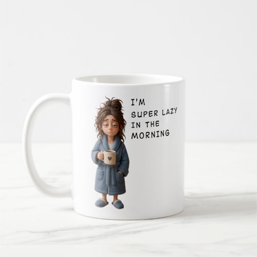 I'm super lazy in the morning コーヒーマグカップ (左)