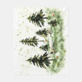 Im Tannenwald フリースブランケット (正面)