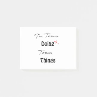 I'm Teresa Doing Teresa ポストイット