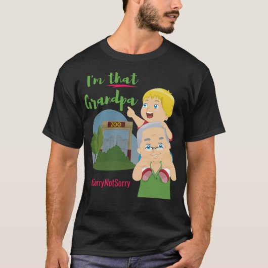 Im that grandpa amaste shirt fitness  tシャツ (正面)