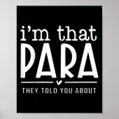 I'm That Para They Told You Abou Paraprofessional  ポスター (正面)