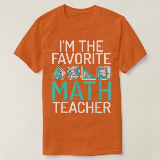 Im the お気に入りの Math 教え School's Math  Tシャツ (デザイン正面)