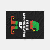 I'm The Administrator Elf Family Pajama Christmas  フリースブランケット (正面(横))