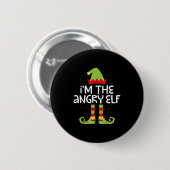 I'm The Angry Elf Matching Christmas Elf Shirt 缶バッジ (正面&裏面)