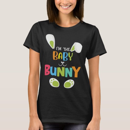 I'm the baby bunny funny Easter Bunny Tシャツ (正面)