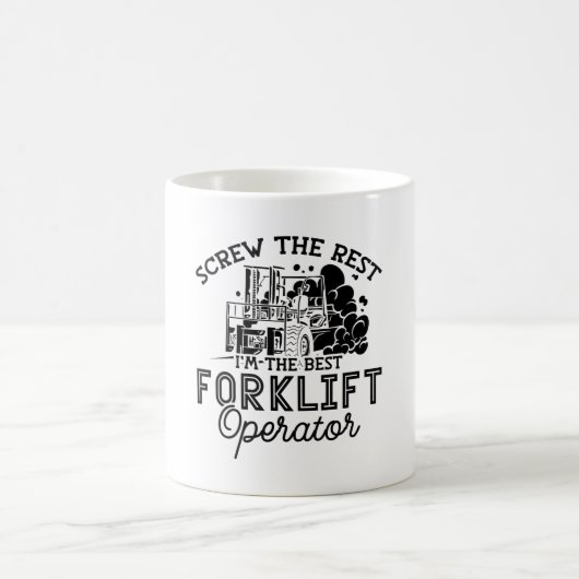 I'm The Best Forklift Operator Driver Truck Worker コーヒーマグカップ (中央)