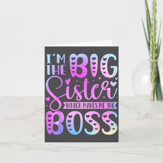 I'm The Big Sister Which Makes Me The Boss Funny S カード (正面)
