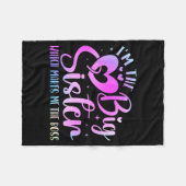 I'm The Big Sister Which Makes Me The Boss Funny S フリースブランケット (正面(横))