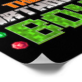 I'm The Birthday Boy Bday Party Video Gamer Pixel  ポスター (角)