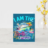 I'm The Birthday Cruiser Funny Cruise Birthday  カード (黄色い花)