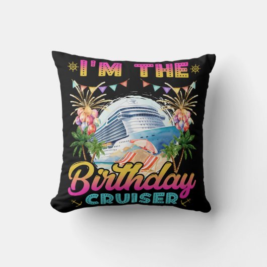I'm the Birthday Cruiser Vacation クッション (正面)
