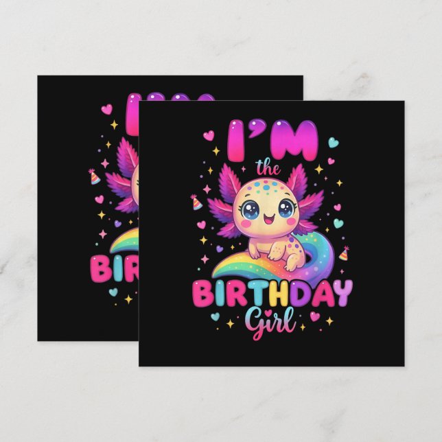  I'm The Birthday Girl Axolotl (正面/裏面)