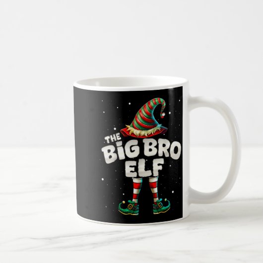 I'm The Brother Elf Family Matching Group Christma コーヒーマグカップ (右)