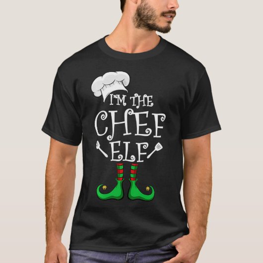 I'm The Chef Elf Matching Group Christmas  Tシャツ (正面)