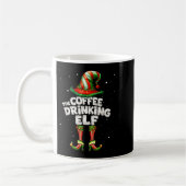I'm The Coffee Drinking Elf Family Matching Group コーヒーマグカップ (左)