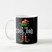 I'm The Cool Dad Elf Christmas Family Pjs Costume コーヒーマグカップ (左)