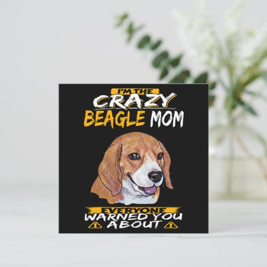 I'm The Crazy Beagle Mom 招待状 (スタンド正面)