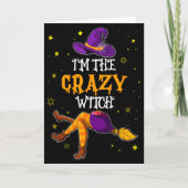 I'm The Crazy Witch Funny Halloween Matching Group カード (正面)