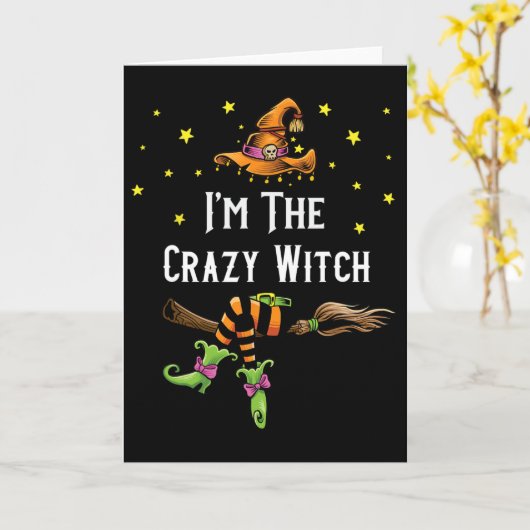 Im The Crazy Witch Halloween Matching Group Costum カード (黄色い花)