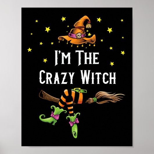 Im The Crazy Witch Halloween Matching Group Costum ポスター (正面)